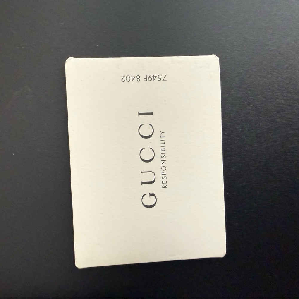 Gucci Black Embossed GG Zip Pouch - Picture 4 of 5